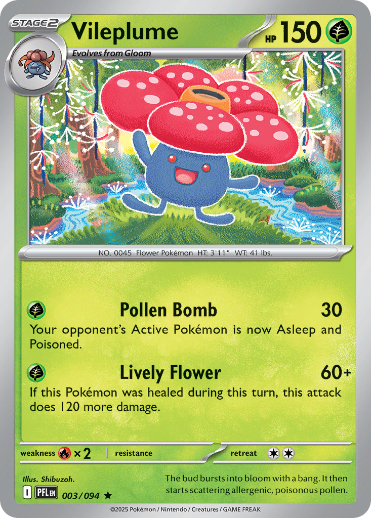Vileplume 003/094 Phantasmal Flames