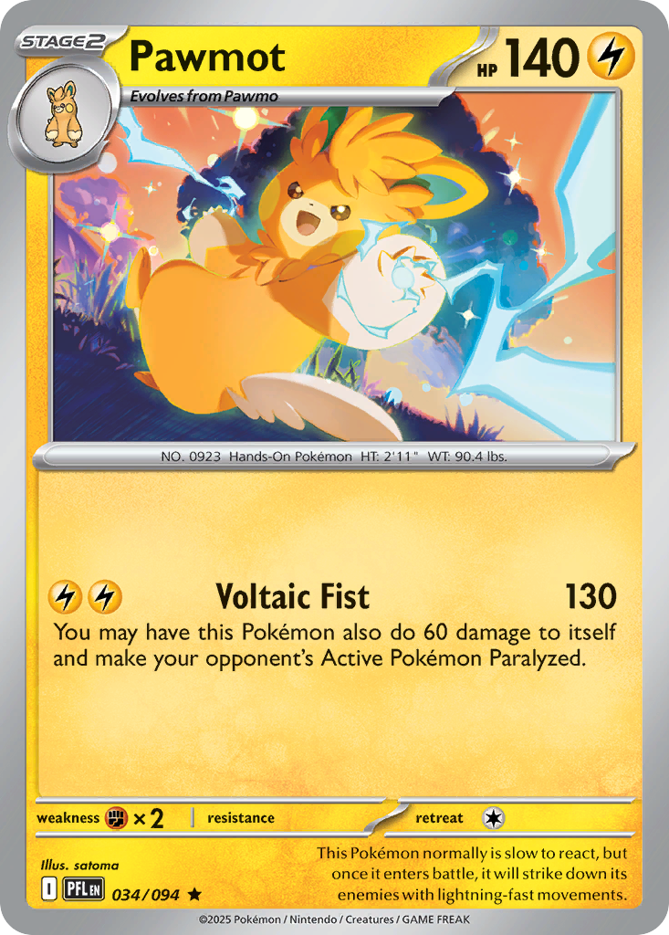 Pawmot 034/094 Phantasmal Flames