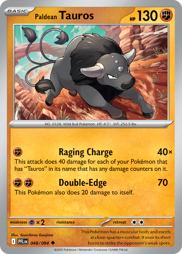 Paldean Tauros 048/094 Phantasmal Flames