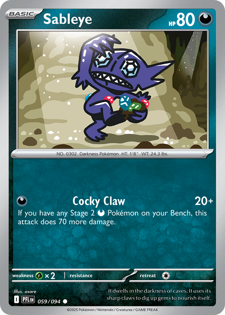 Sableye 059/094 Phantasmal Flames