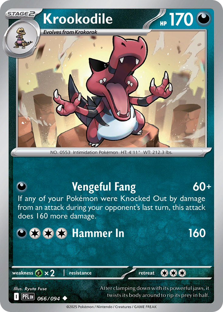 Krookodile 066/094 Phantasmal Flames