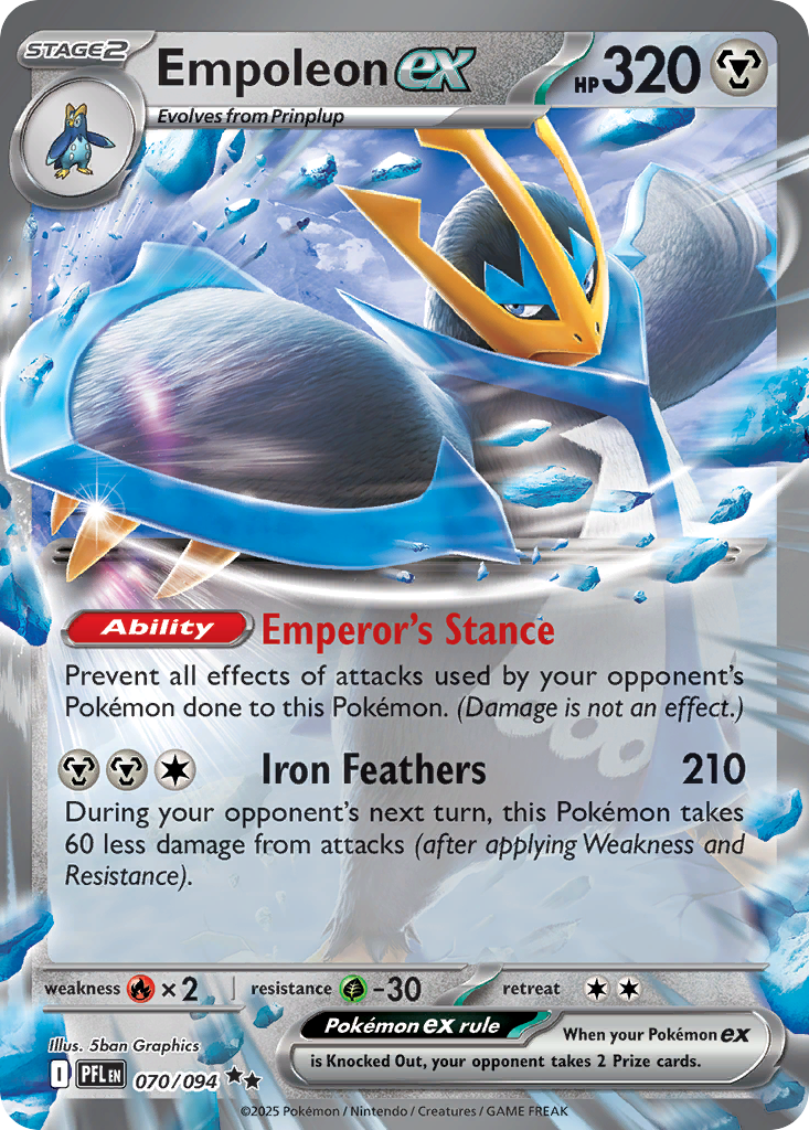 Empoleon ex 070/094 Phantasmal Flames