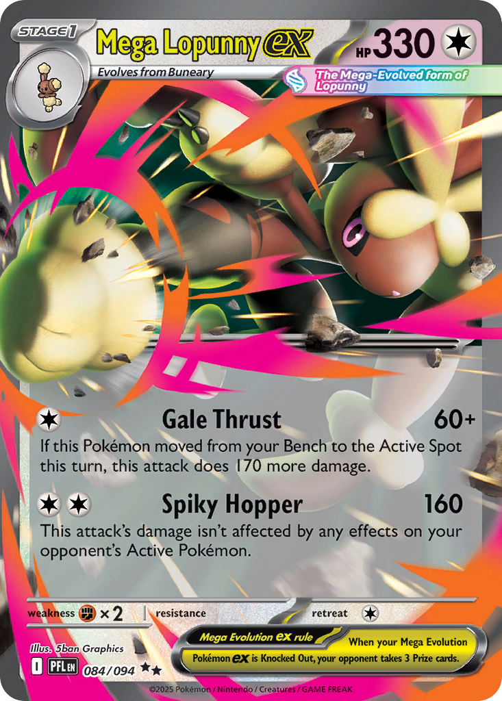 Mega Lopunny ex 084/094 Phantasmal Flames