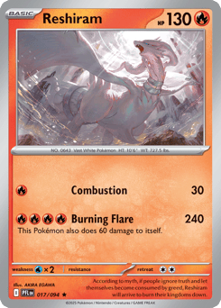 Reshiram 017/094 Phantasmal Flames