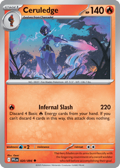 Ceruledge 020/094 Phantasmal Flames