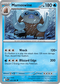 Mamoswine 025/094 Phantasmal Flames