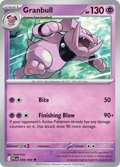 Granbull 038/094 Phantasmal Flames