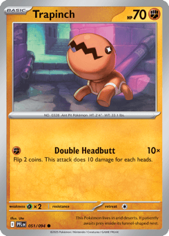 Trapinch 051/094 Phantasmal Flames