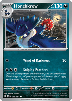 Honchkrow 058/094 Phantasmal Flames