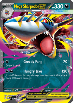 Mega Sharpedo ex 061/094 Phantasmal Flames