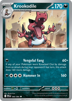 Krookodile 066/094 Phantasmal Flames