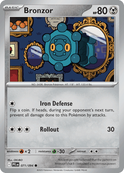 Bronzor 071/094 Phantasmal Flames