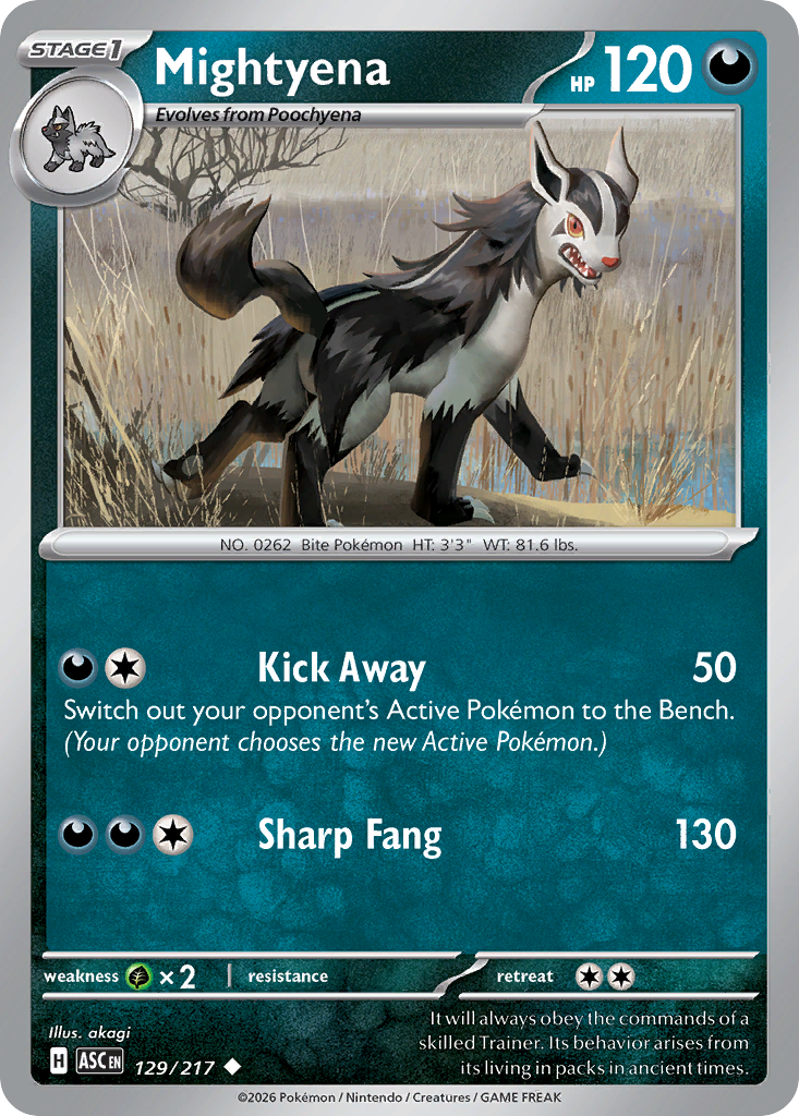 Mightyena 129/217 Ascended Heroes