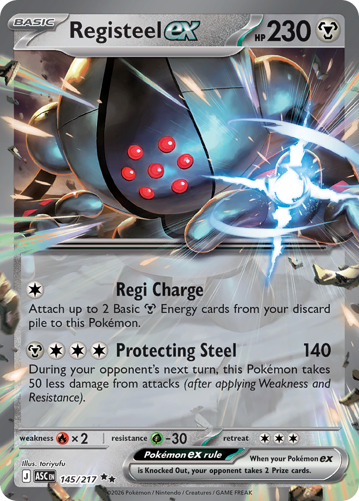 Registeel ex 145/217 Ascended Heroes