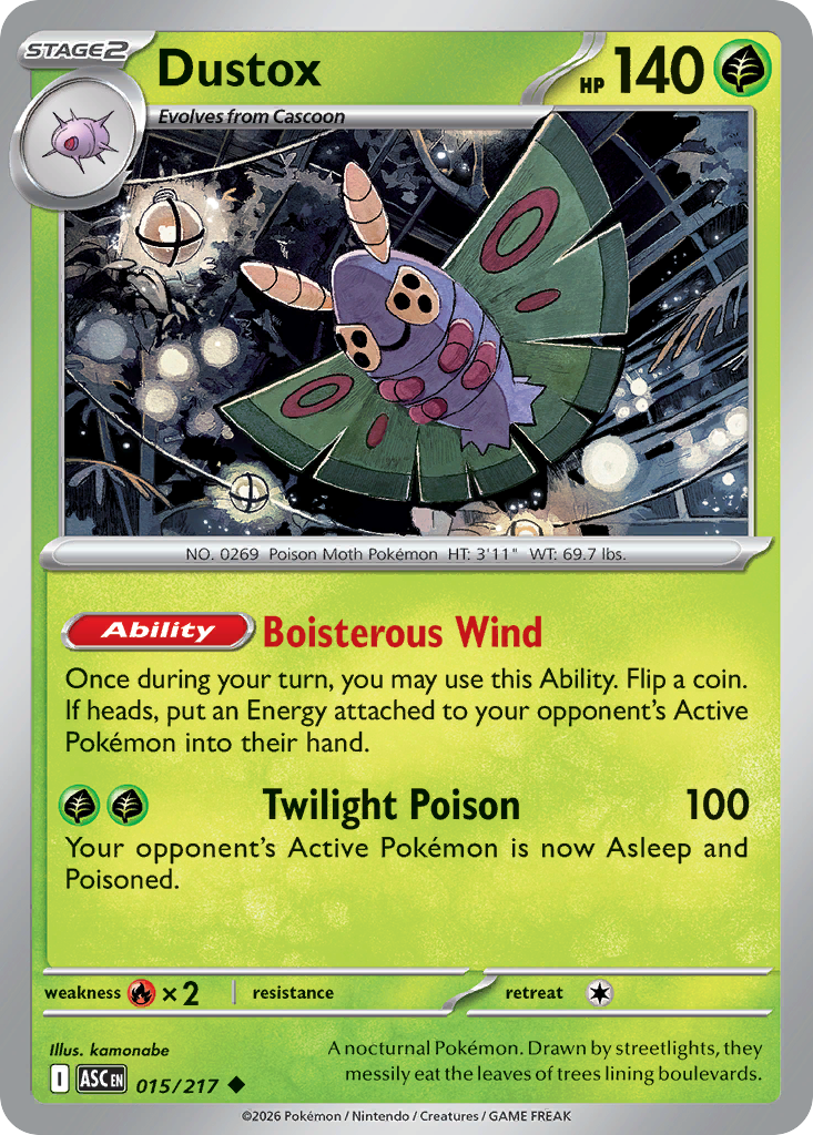 Dustox 015/217 Ascended Heroes