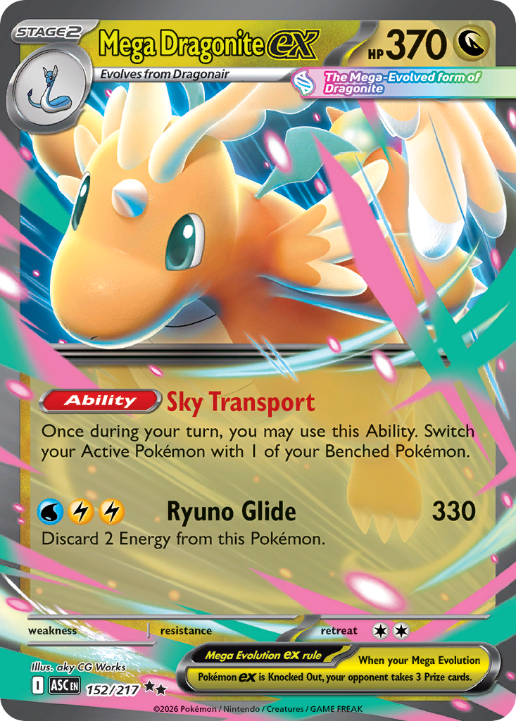 Mega Dragonite ex 152/217 Ascended Heroes
