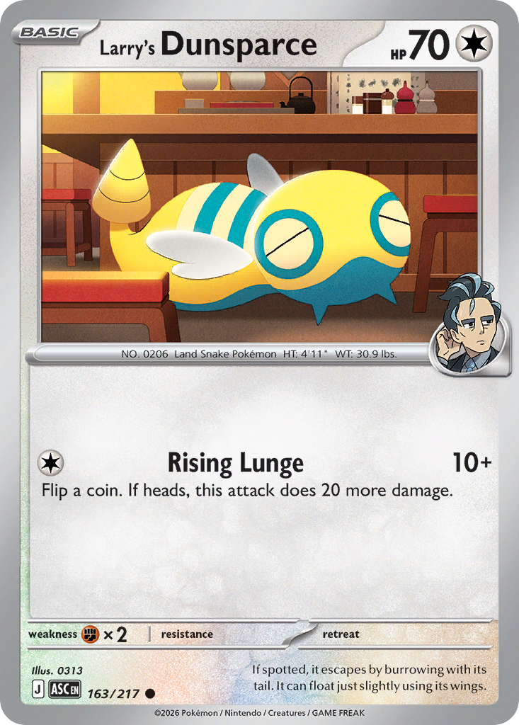 Larry's Dunsparce 163/217 Ascended Heroes