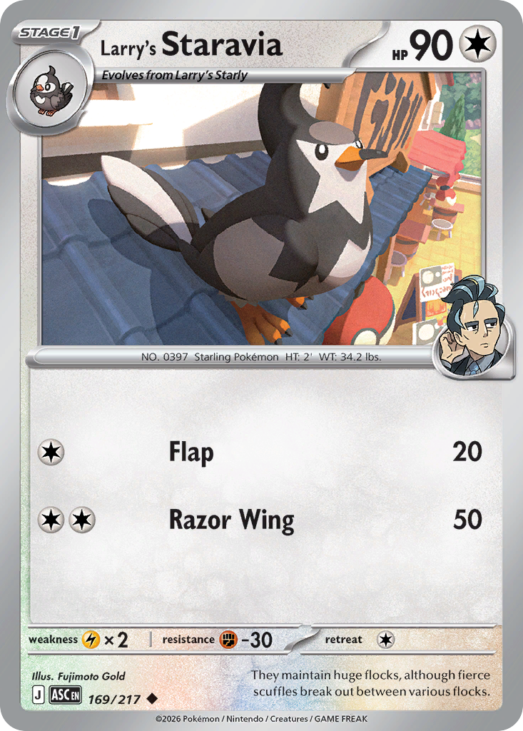 Larry's Staravia 169/217 Ascended Heroes