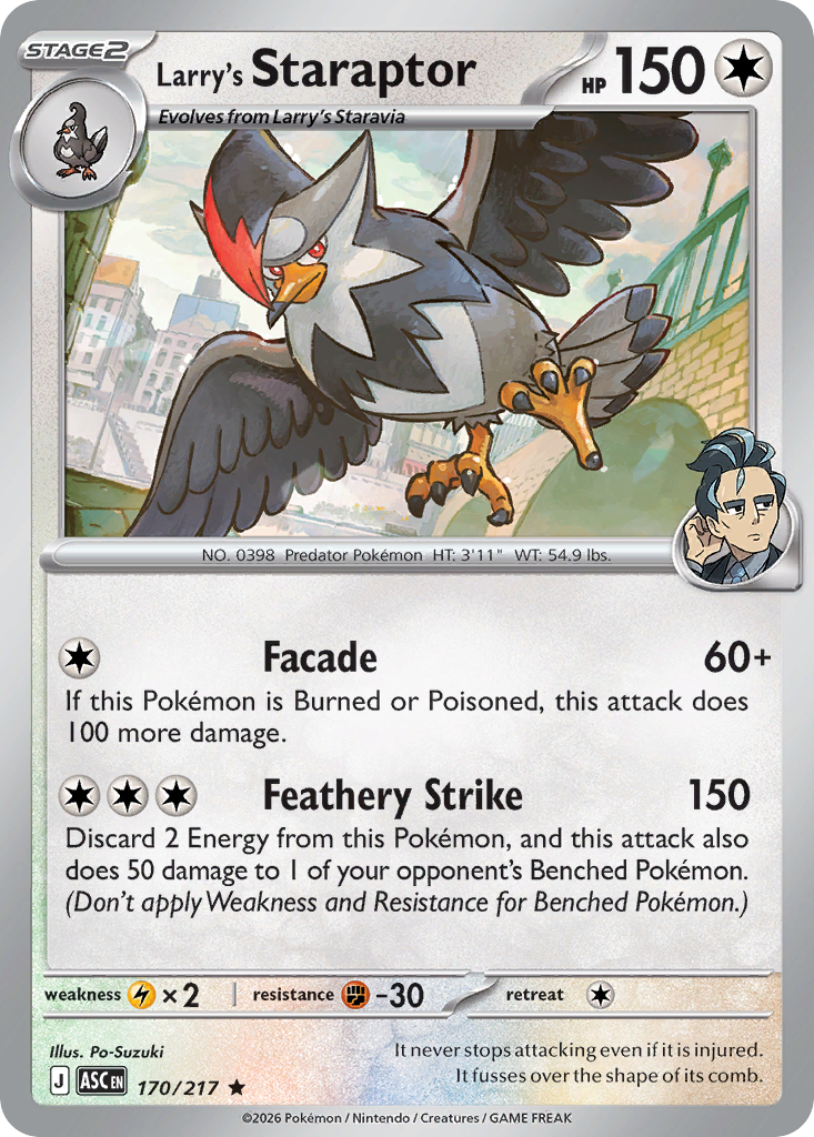 Larry's Staraptor 170/217 Ascended Heroes