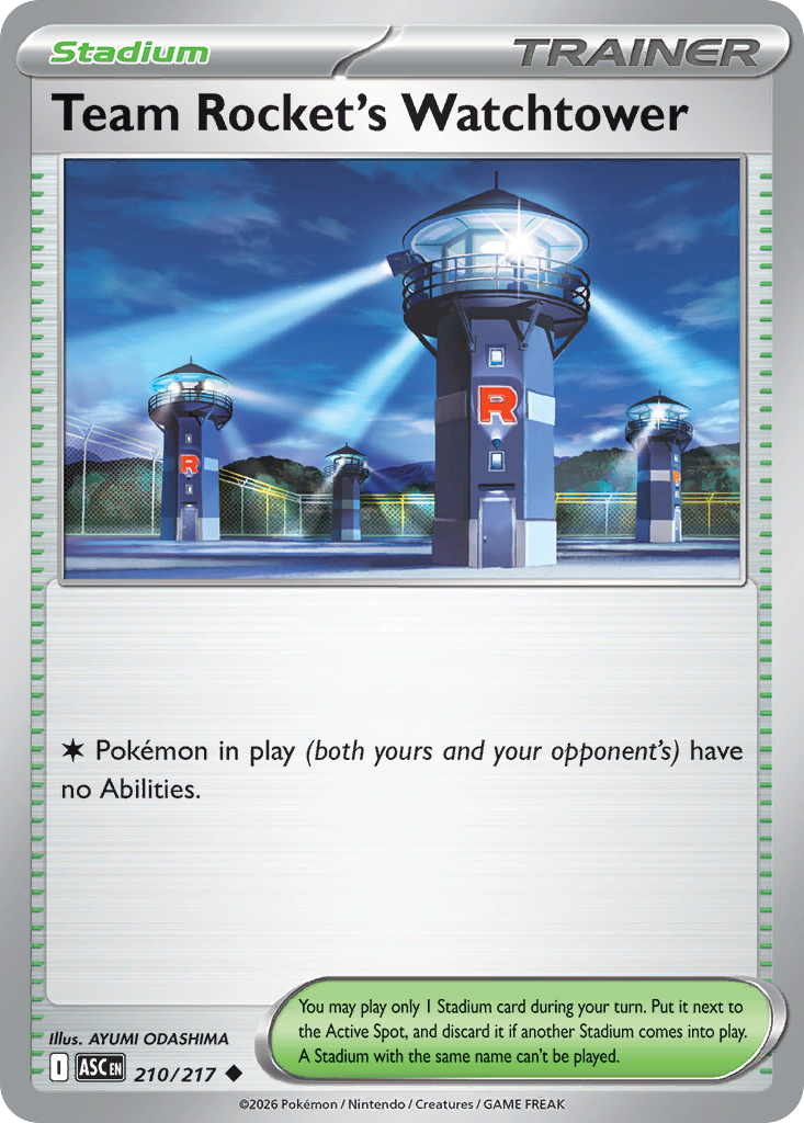 Team Rocket's Watchtower 210/217 Ascended Heroes
