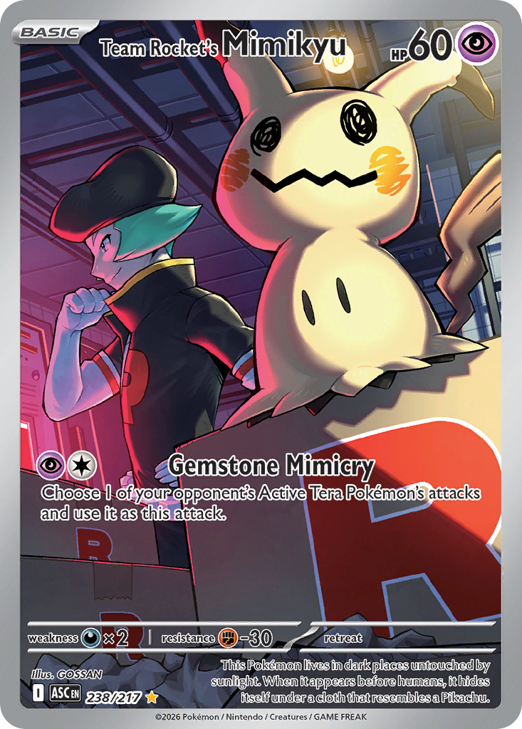 Team Rocket's Mimikyu 238/217 Ascended Heroes