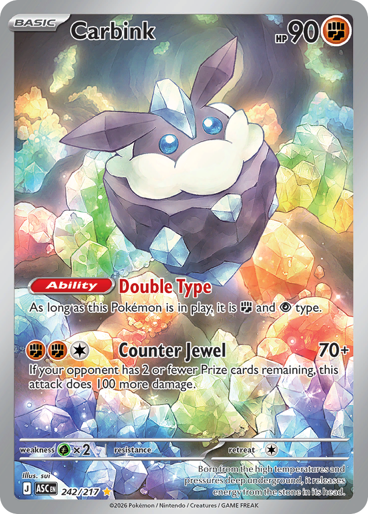 Carbink 242/217 Ascended Heroes