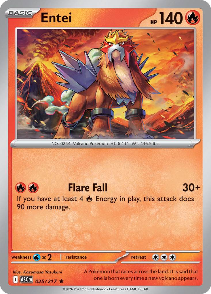 Entei 025/217 Ascended Heroes
