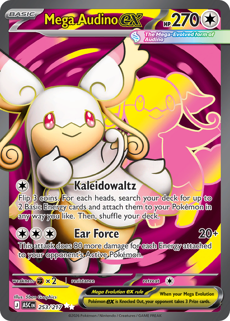 Mega Audino ex 253/217 Ascended Heroes