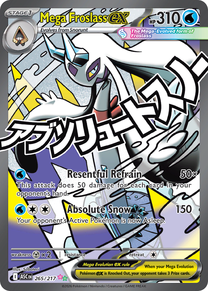 Mega Froslass ex 265/217 Ascended Heroes