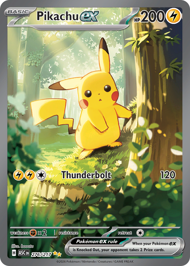 Pikachu ex 276/217 Ascended Heroes