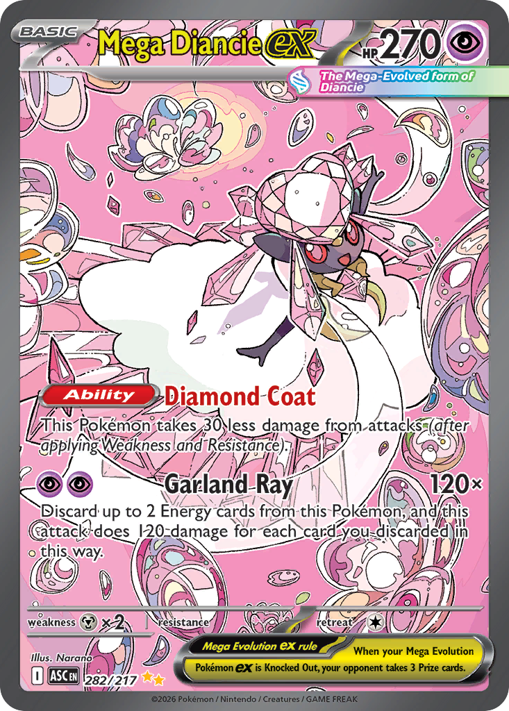 Mega Diancie ex 282/217 Ascended Heroes