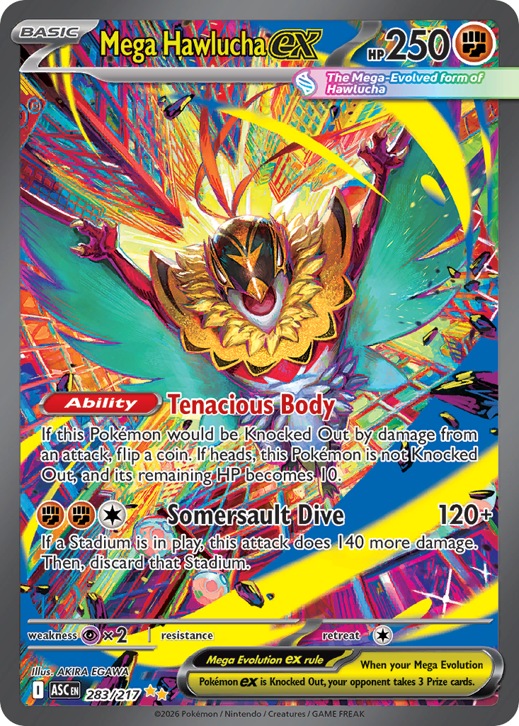 Mega Hawlucha ex 283/217 Ascended Heroes