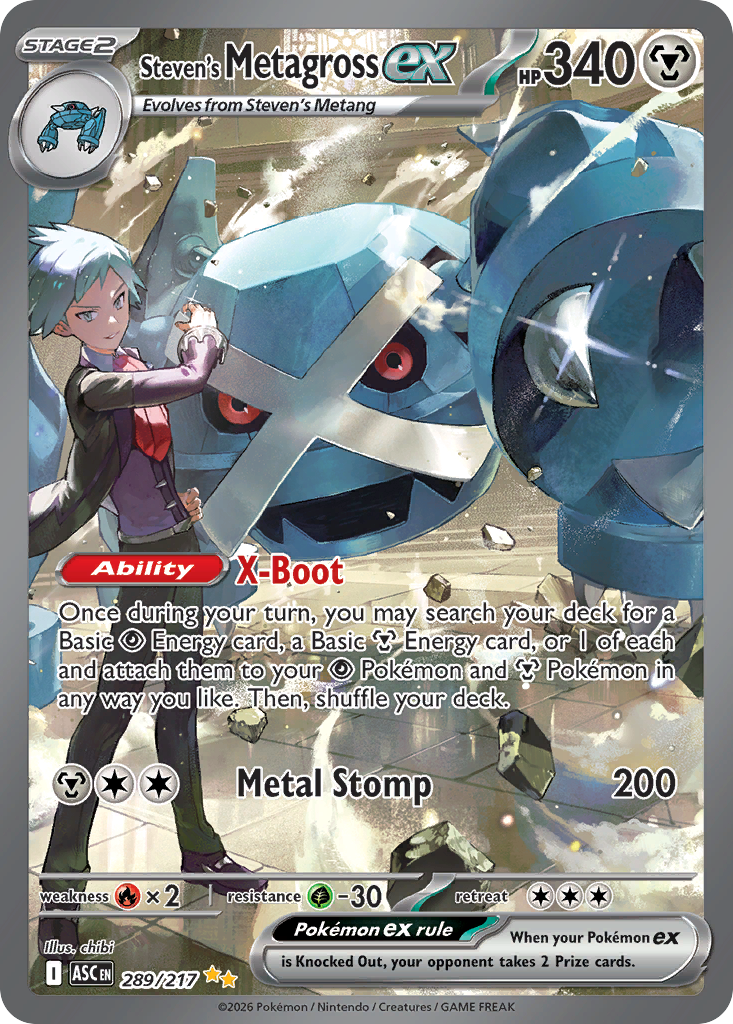 Steven's Metagross ex 289/217 Ascended Heroes