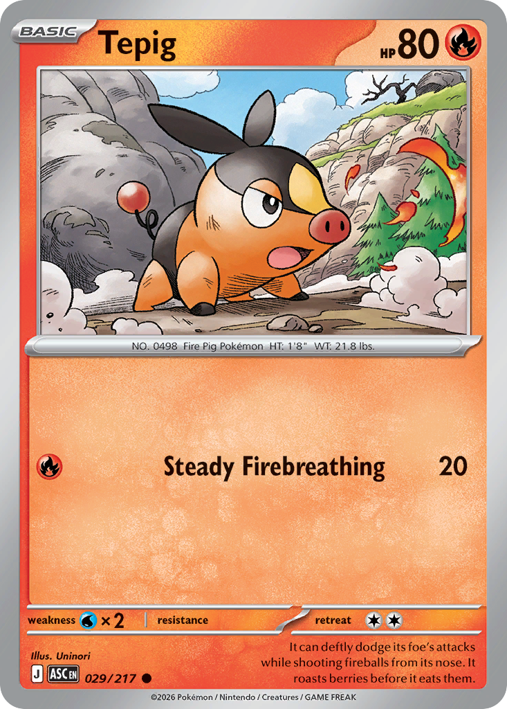 Tepig 029/217 Ascended Heroes