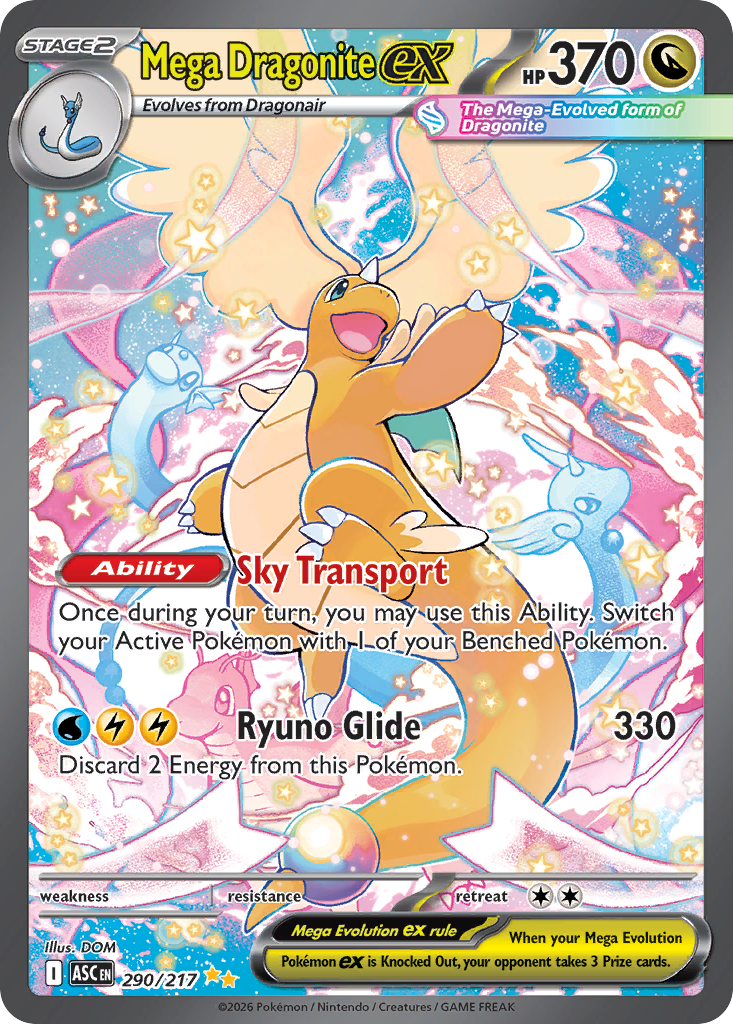 Mega Dragonite ex 290/217 Ascended Heroes
