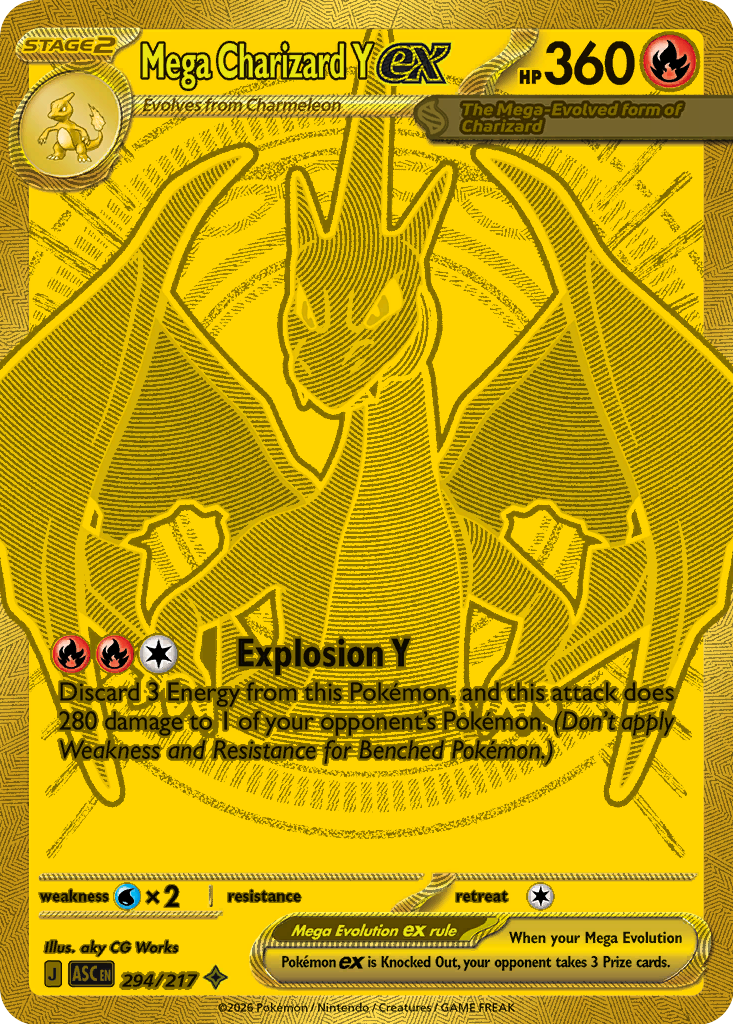 Mega Charizard Y ex 294/217 Ascended Heroes