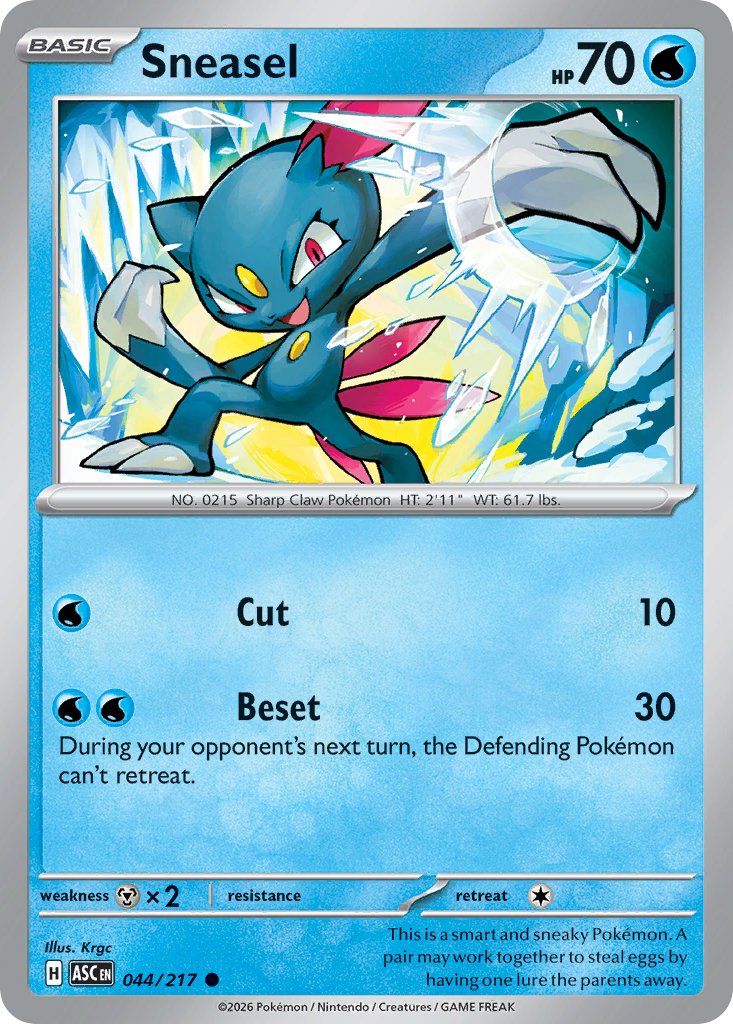 Sneasel 044/217 Ascended Heroes