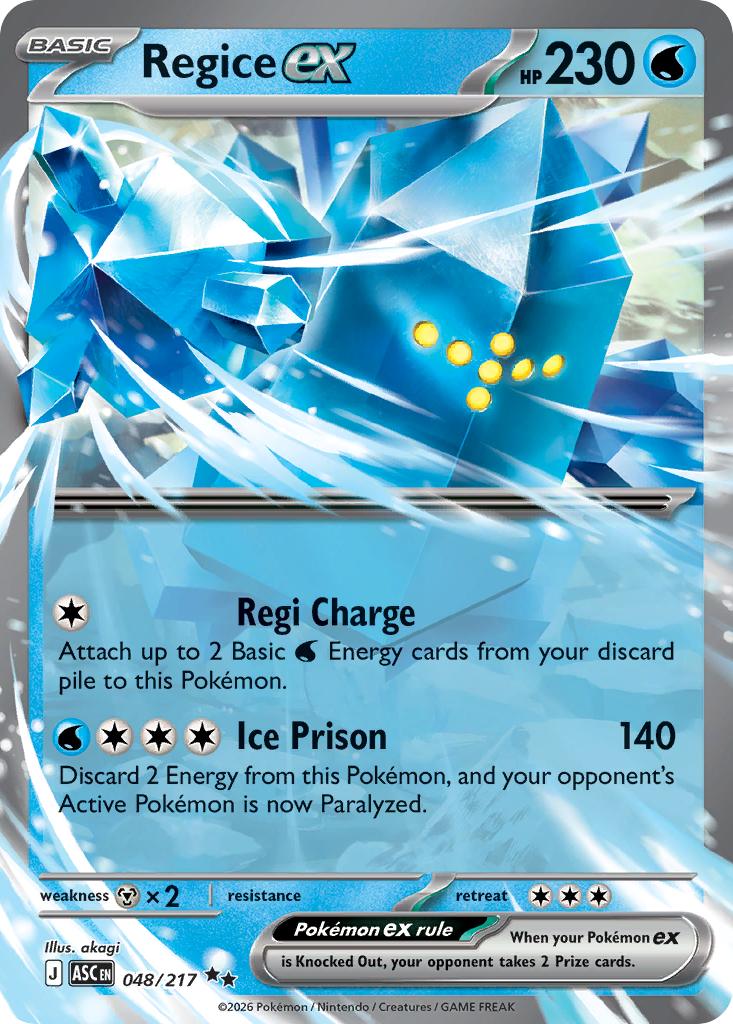 Regice ex 048/217 Ascended Heroes