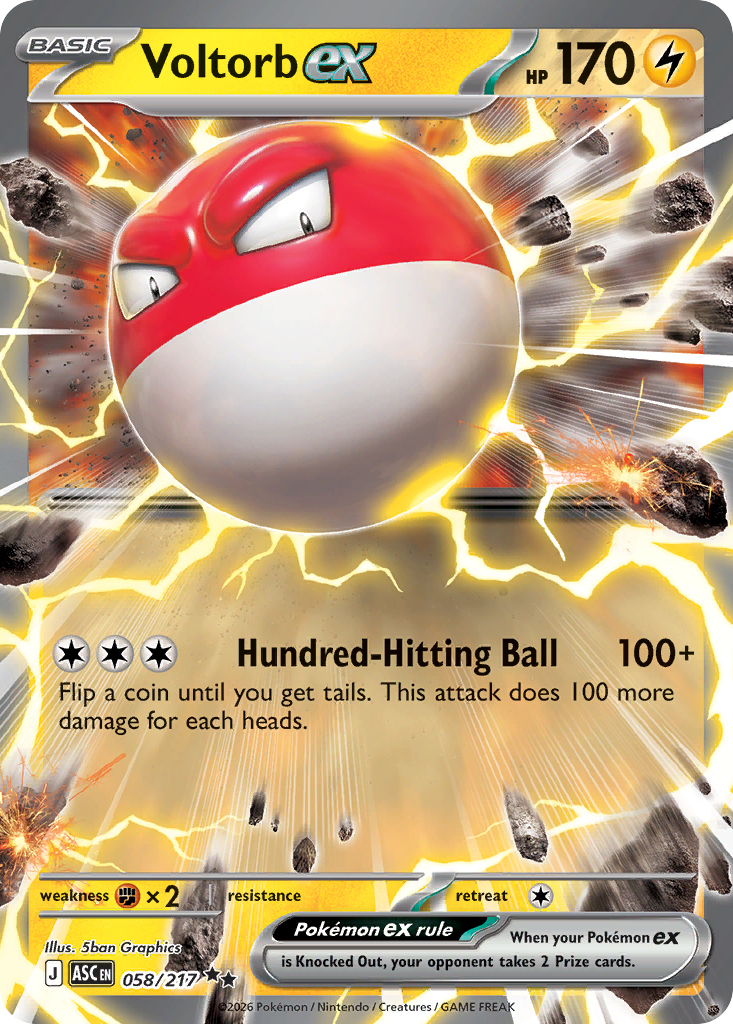 Voltorb ex 058/217 Ascended Heroes