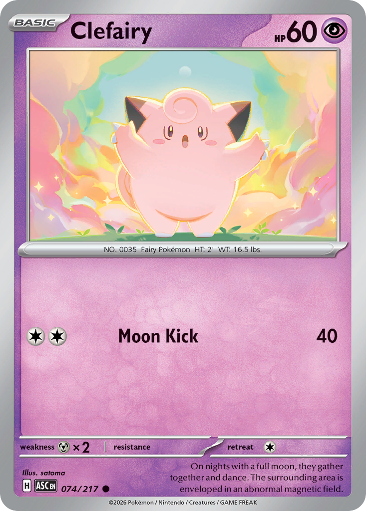 Clefairy 074/217 Ascended Heroes