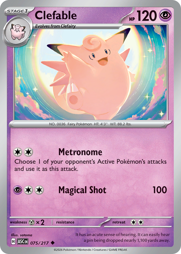 Clefable 075/217 Ascended Heroes