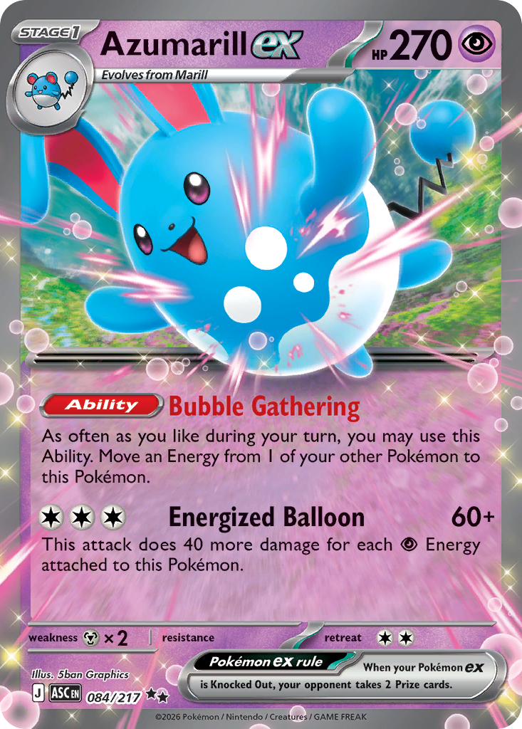 Azumarill ex 084/217 Ascended Heroes