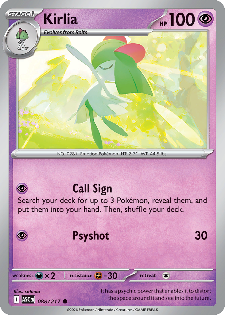 Kirlia 088/217 Ascended Heroes