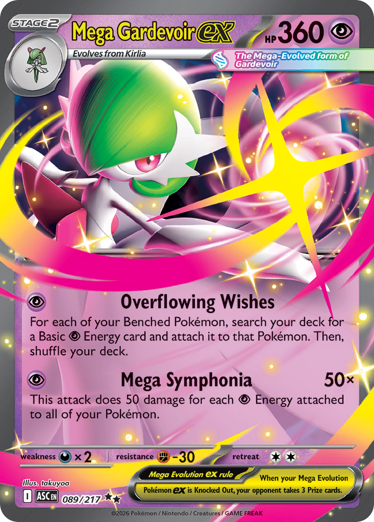 Mega Gardevoir ex 089/217 Ascended Heroes