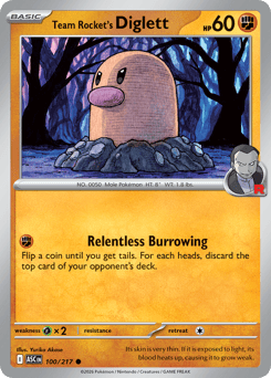 Team Rocket's Diglett 100/217 Ascended Heroes