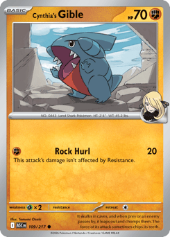 Cynthia's Gible 109/217 Ascended Heroes