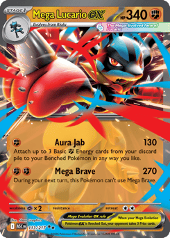 Mega Lucario ex 113/217 Ascended Heroes