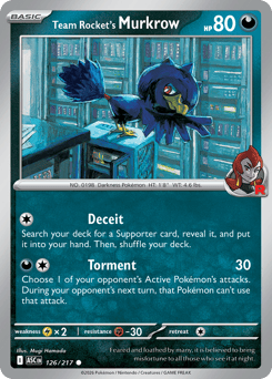 Team Rocket's Murkrow 126/217 Ascended Heroes