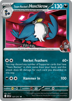 Team Rocket's Honchkrow 127/217 Ascended Heroes