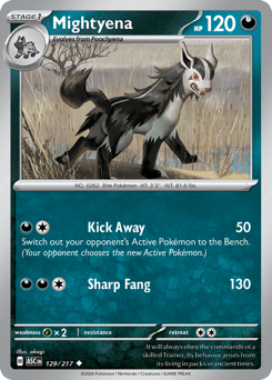 Mightyena 129/217 Ascended Heroes